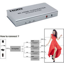 4K HDMI конвертер Разрешение вверх вниз Scaler 720P 1080P 4K Поддержка видео настенный комбинированный процессор контроллер 5 моделей RS232 EDID 2024 - купить недорого