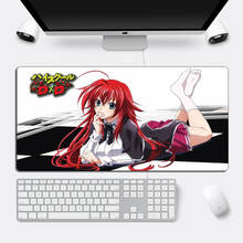 Mousepad grande dxd anime otaku, tamanho 60x30cm, para jogos, meninas, sexy, tecido de borracha com trava, durável, para computador 2024 - compre barato