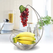 2 in 1 Banana Hanger Fruit Bowl Iron Holder Storage Basket Stand Hook Kitchen Storage YE-Hot 2024 - buy cheap