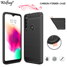 Carbon Fiber Cover For Motorola G8 Play Case Silicone Rubber Bumper Shockproof Cover For Motorola Moto G8 Play Case Moto G8 Play 2024 - buy cheap