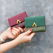 Mini carteira com fecho, bolsa para cartão feminina de retalhos na cor vintage xb706 2024 - compre barato