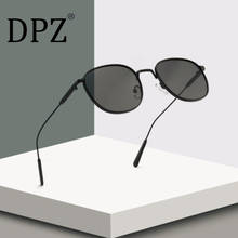 2020 dpz moda vintage redondo estilo de metal piloto óculos de sol topo metal clássico retro design da marca óculos sol 2024 - compre barato