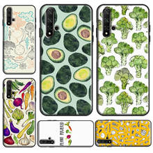 Funda de verduras vegana para Huawei Y7 Y6 2019 Nova 5T, carcasa para Honor 20 Pro 9X 8X 10i 9 10 Lite 8A 2024 - compra barato