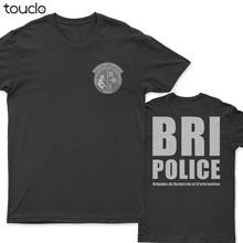 New BRI Police France French Special Elite Police Forces Unit BRI T shirt double sided 2024 - buy cheap