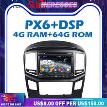 1280*720 PX6 Car DVD Player DSP IPS Android 10.0 4GB +64GB GPS Wifi Bluetooth 5.0 For HYUNDAI H1 Grand Starex 2016 2017 2024 - buy cheap