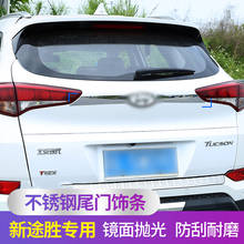 High-quality ABS Chrome Rear Trunk Door Handle Cover Tail Gate Trim Bezel Molding Styling For Hyundai Tucson 2015 2016 2017 2018 2024 - buy cheap