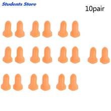 10 Pairs Comfort Noise Reduction Foam Soft Ear Plugs Noise Reduction Earplugs Wholesale 2024 - buy cheap