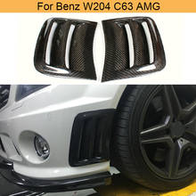 Carbon Fiber Front Fender Vent Covers for Benz W204 C63 AMG 2008 - 2011 Car Front Bumper Air Vent Trim Covers Fender 2024 - buy cheap