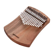 Piano de kalimba com 17 teclas ammoon, tom c de camphorwood, com bolsa de transporte 2024 - compre barato