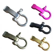 D Shape Adjustable Shackle Outdoor Camping Survival Rope Bracelet Buckle Stainless Steel Shackle Outdoor Accessory 2024 - buy cheap