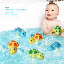 Милый мультипликационный животный мультиплексор с ветровой цепью для купания и душа заводные Водные Игрушки для малышей игрушки для детей пляжные игрушки для ванной 2024 - купить недорого