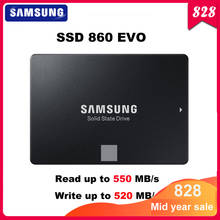 Samsung-disco de estado sólido interno, ssd, 860 evo, 250gb, 500gb, sata3, 2.5 polegadas, laptop, desktop, pc, mlc, disco duro, 1 tb 2024 - compre barato