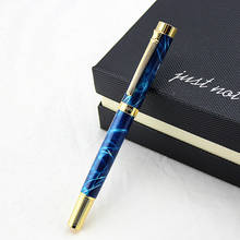 high quality Luxury Blue marble Gold Clip Fountain Pen 0.5mm Metal Ink Pens School Supplies Office Supplies 2024 - buy cheap