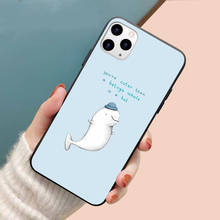 You're Cuter-funda de teléfono con borde de TPU para iphone, carcasa suave con diseño de ballena Beluga, para iphone 11PROMAX, 11, X, XS, XR, XSMAX, 6 plus, 7, 7plus, 8, 8plus 2024 - compra barato