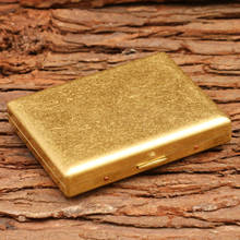 Brass Cigarette Case Holder(Hold 20 Pcs) Metal Cigarette Box Cigarette Holder Lighters & Smoking Accessories 2024 - buy cheap