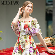 Miuximao-vestido casual de festa feminino, moda vintage e elegante com alça na frente, ombro de fora, verão 2020 2024 - compre barato
