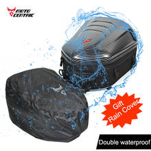 Moto Centric Waterproof Motorcycle Tail Bag Carbon Fiber Motocross Rear Seat Bag Shoulder Backpack Helmet Saddlebags Bauletto 2024 - buy cheap