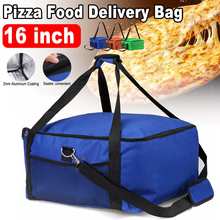 Bolsa térmica impermeable para entrega de Pizza, contenedor de tela Oxford, Almacenamiento Aislado de alimentos frescos, 16" 2024 - compra barato