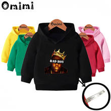 Kids Hip Hop Rapper Notorious Big Print Sweatshirts Children Hooded Hoodies Baby Pullover Tops Toddler Girls Boys Clothes,KMT456 2024 - buy cheap