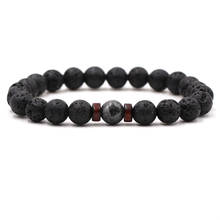 Men Fashion Bracelet Natural Moonstone Bead Tibetan Buddha Bracelet Chakra Lava Volcanic Stone Bracelets Men Jewelry Gift 2024 - buy cheap