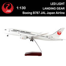 1/130 47cm Airplane B787 Dreamliner Aircraft Airlines Model Light Airliner Plane Adult Toy Display Show Artwork 2024 - buy cheap