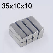 1/2/5/10Pcs 35x10x10 Neodymium Magnet 35mm x 10mm x10mm N35 NdFeB Block Super Powerful Strong Permanent Magnetic imanes 2024 - buy cheap