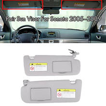Пара автомобиля солнцезащитный щиток для салона оттенок серого цвета для HYUNDAI Sonata NF 2005 2006 2007 2008 2009 852010R300X6 852020R300X6 2024 - купить недорого