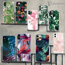Tropical Green Plant Leaf Phone Case For iphone 12 5 5s 5c se 6 6s 7 8 plus x xs xr 11 pro max 2024 - buy cheap