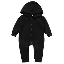 0-24M Toddler Newborn Infant Baby Boy Clothes Children's Clothing Rompers Long Sleeve Black Jumpsuit Playsuit Outfits Babies 2024 - buy cheap