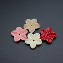 #8119 10Pcs/Lot Carved 19mm*3.5mm Flowers Space parts 4 Colors Artificial Coral Findings for Jewelry making 2024 - buy cheap