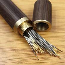 Hand Sewing Needles Wood Box Embroidery Mending Holder Bottle Container DIY needlework Sewing Needles 2024 - buy cheap