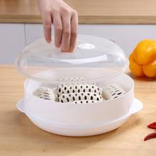 Portable Food Steamer for Microwave Oven Round Single/Double Tier Plastic Food Steamer Food Cooker Steamer Cookware Kitchen Tool 2024 - buy cheap