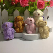 Brinquedos de pelúcia de mini urso 10 embutido, membros compridos, pingente pequeno móvel, brinquedo de animal de pelúcia macio para meninas 4.5cm 2024 - compre barato