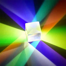 1Pcs 7*7*7cm Cube Prism Stained Glass Beam Splitting Prism Optical Experiment Instrument 2024 - buy cheap