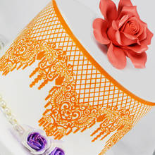 New Large-size Crown Lace Mat Fondant Cake Silicone Mold Cake Decorating Tools Birthday Wedding Decoration DIY Baking Tools 2024 - buy cheap