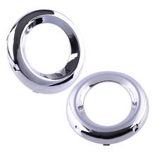 Cubierta de anillo de luz antiniebla delantera izquierda y derecha, accesorio de plata 52128-0R030 52127-0R030, compatible con Toyota RAV4 Limited 2009 2010 2011 2012 2024 - compra barato