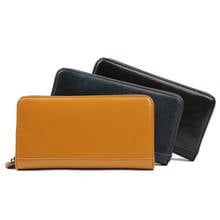 Luxury Male Leather Purse Men's Clutch Wallets Handy Bags Business Carteras Mujer Wallets Men Women Black Brown Red Dollar Price 2024 - buy cheap