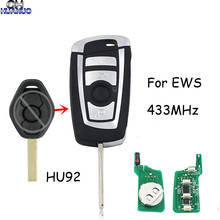 3 Button 433MHZ New style Modified key Fit for BMW EWS Remote Key HU92 Uncut Blade 2024 - buy cheap
