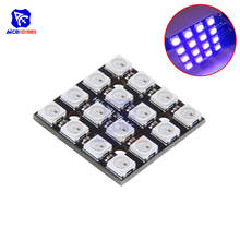 diymore16Bit RGB 4x4 LED WS2812B 5050 RGB LED Integrated Drivers for Arduino 2024 - buy cheap