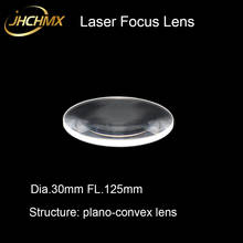 Lente de foco plano-convexo de laser de alta qualidade 304chmx, dia.30mm fl.125mm, sílica fundida para máquina de corte a laser ipg, peças sobressalentes 2024 - compre barato