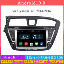 8-дюймовый автомобильный dvd мультимедийный плеер Android 10 для hyundai i20 2014 2015 автомобильное радио аудио стерео головное устройство gps навигация DSP 2024 - купить недорого