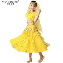 Kids Belly Dance Costumes Set India Girl Bollywood Oriental Dance Egypt Belly Dancing Performance Stage Clothes Indian 2/7pcs 2024 - buy cheap