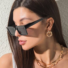 HKNA-Gafas De Sol cuadradas Estilo Vintage para Hombre y mujer, lentes De Sol De lujo, estilo Retro, espejo, De marca, 2021 2024 - compra barato