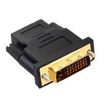 Кабель-адаптер DVI-HDMI 24k позолоченный штекер HDMI-DVI 24 + 1 Pin 1080P кабель-конвертер для ПК HDTV проектора 2024 - купить недорого