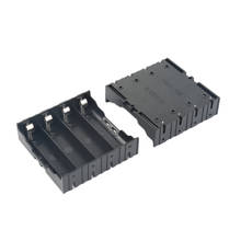 Soporte de batería ABS 4X18650, caja de almacenamiento DIY, 4 ranuras, contenedor de baterías de litio con Pin duro 2024 - compra barato