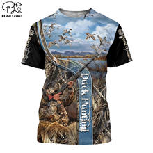 Duck Hunting 3d all over Printed men t shirt hip hop Fashion Short sleeve shirt summer streetwear Unisex tshirt tops 2024 - buy cheap