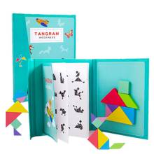 96 rompecabezas magnéticos Tangram juguetes Montessori para niños, traje de magia educativa 24BE 2024 - compra barato