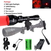 T67 Red light LED Tactical Hunting Flashlight 18650 Battery Aluminum Torch Lamp for High Quality Hunting 2024 - buy cheap