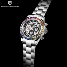 PAGANI Design Watch Men Skeleton Automatic Mechanical Watch Stainless Steel Waterproof Fashion Rainbow Business watches montre 2024 - buy cheap