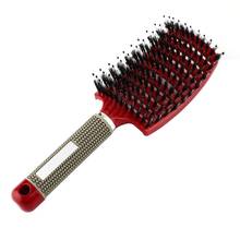 4 Color Women Hair Scalp Massage Comb Bristle Nylon Hairbrush Wet Curly Detangle Hair Brush for Salon Hairdressing Styling Tools 2024 - buy cheap